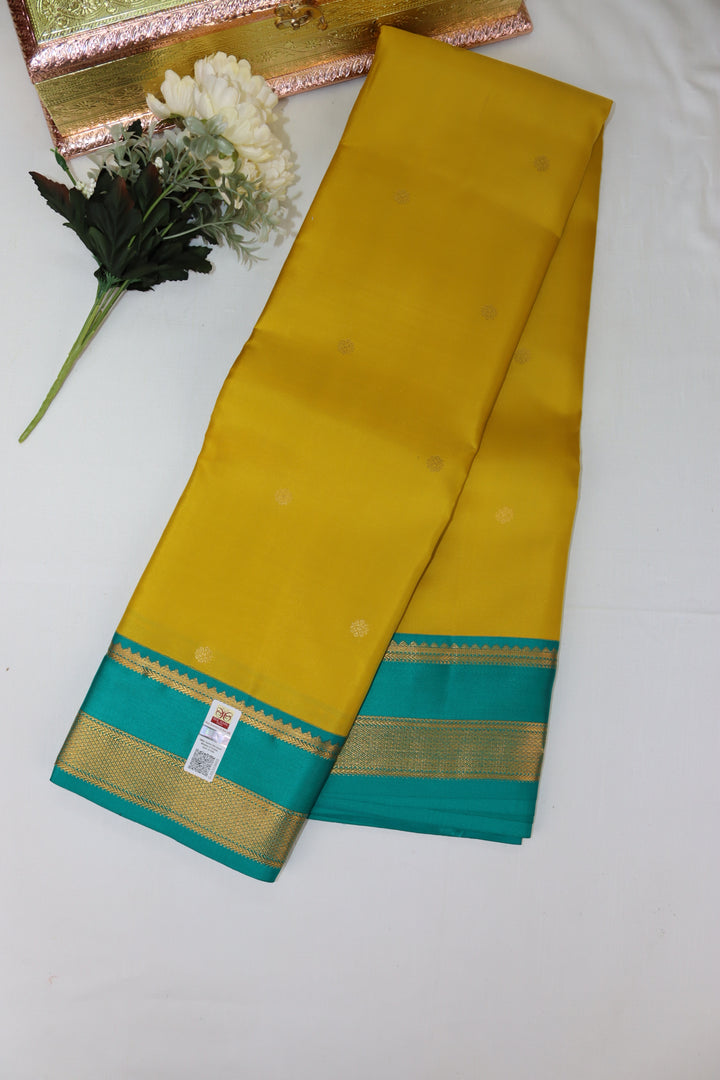 Amazing Yellow Pure Kanjipuram Saree