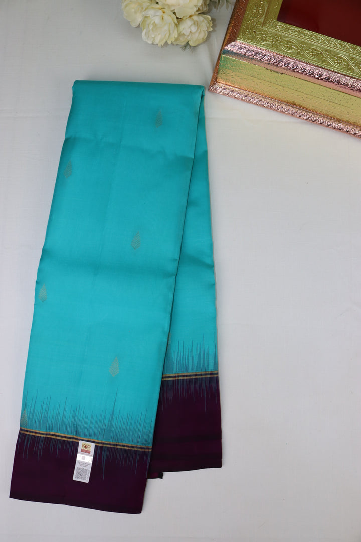 Royal Blue Pure Kanjipuram Saree