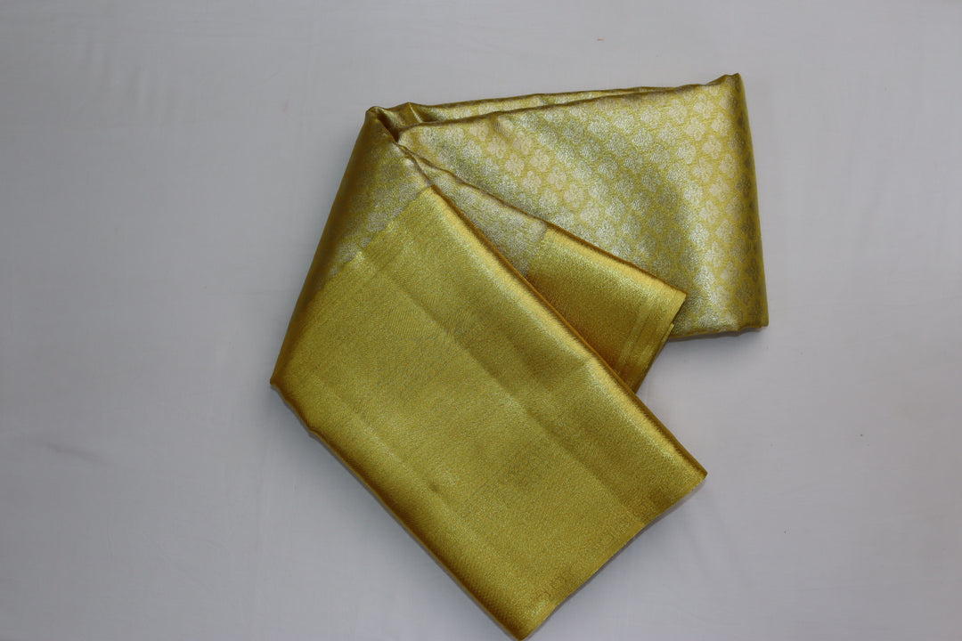 Divine Lemon Yellow Kanjipuram Saree