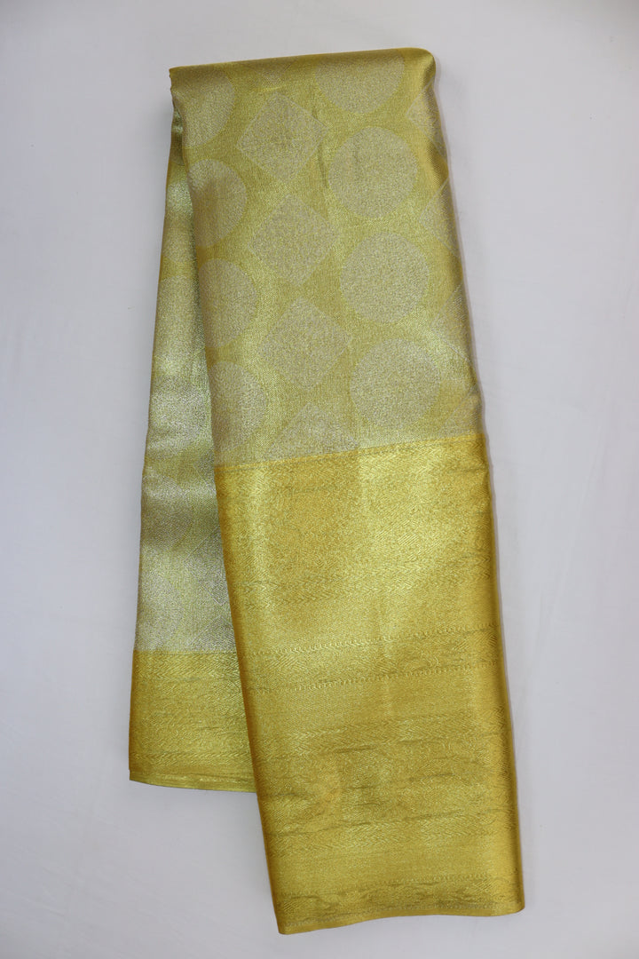 Opulent Lemon Yellow Kanjipuram Saree