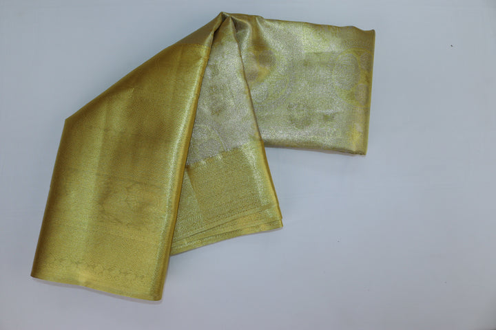 Royal Lemon Yellow Kanjipuram Saree