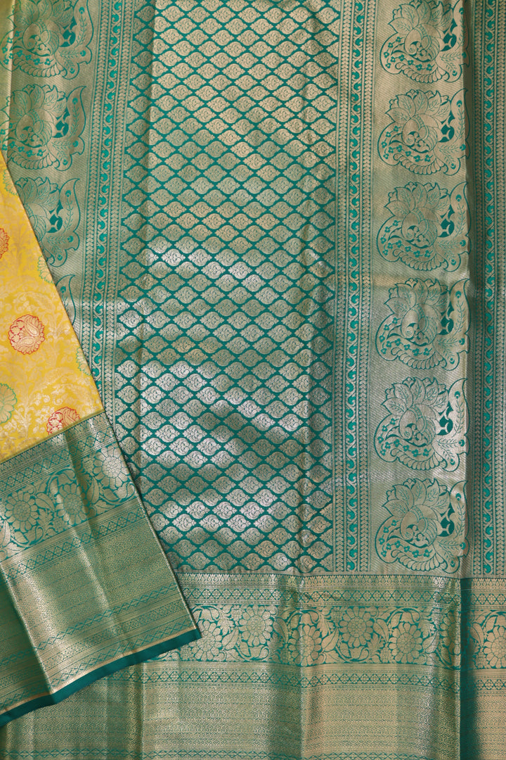 Regal Yellow Kanjipuram Saree