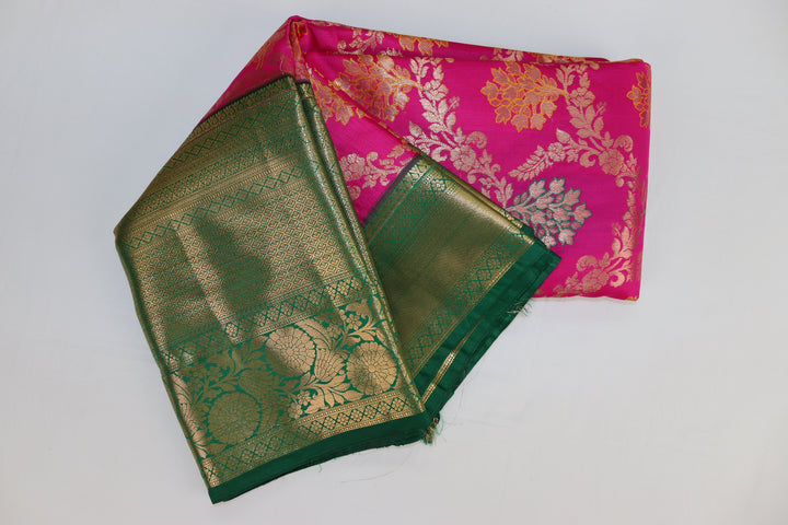 Graceful Pink Kanjipuram Saree