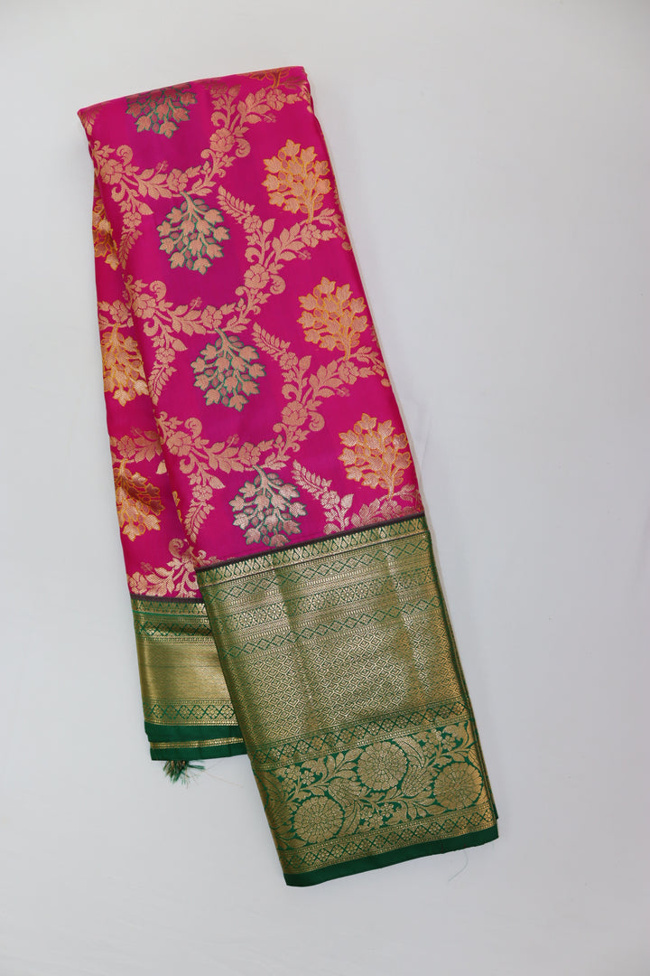 Graceful Pink Kanjipuram Saree