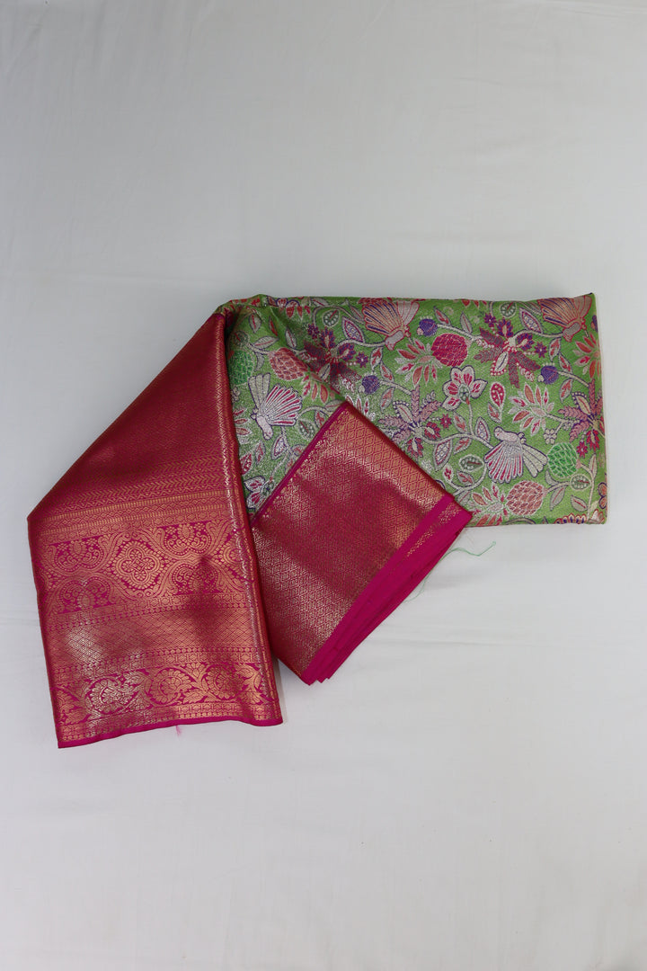 Enchanting Green Kanjipuram Saree