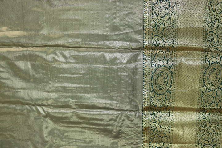 Exquisite Light Yellow Kanjipuram Saree