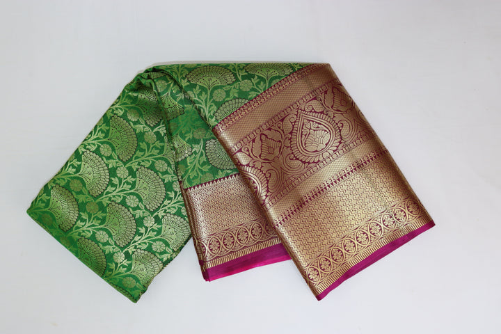 Luxurious Green Kanjipuram Saree