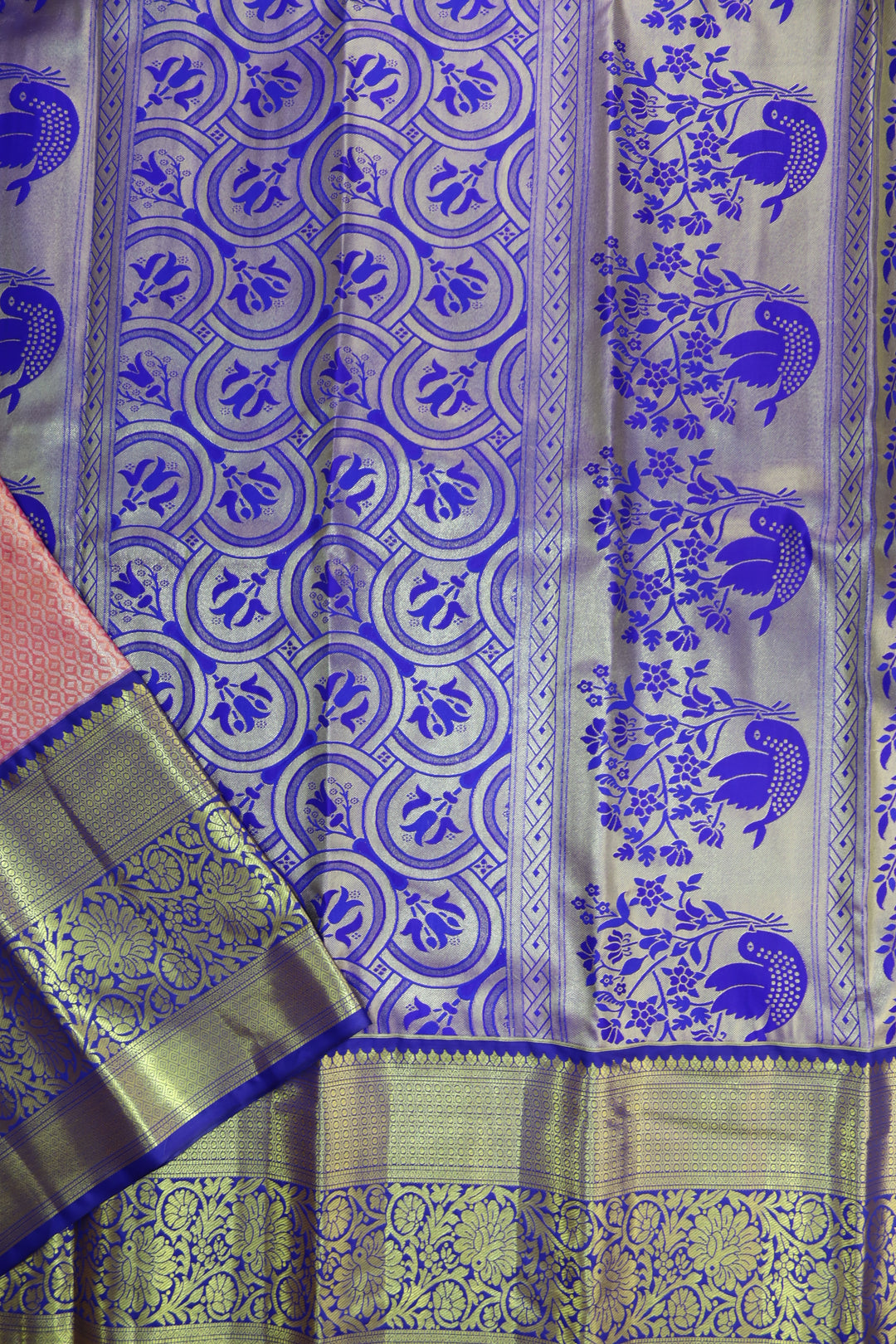 Timeless Peach Kanjipuram Saree