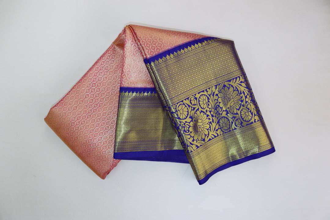 Timeless Peach Kanjipuram Saree