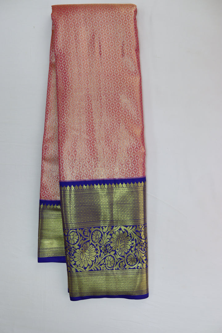 Timeless Peach Kanjipuram Saree