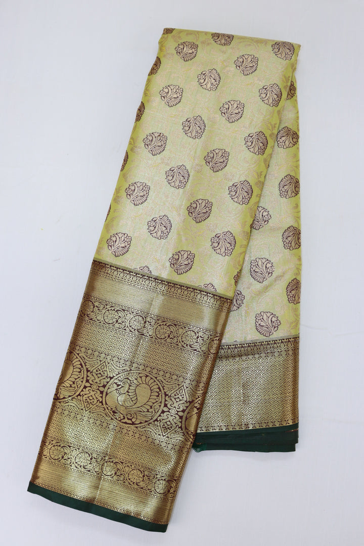 Divine Green Kanjipuram Saree