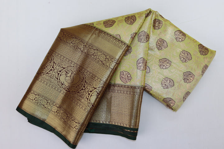 Divine Green Kanjipuram Saree