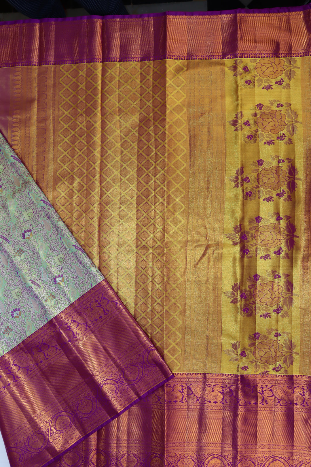 Opulent Green Kanjipuram Saree