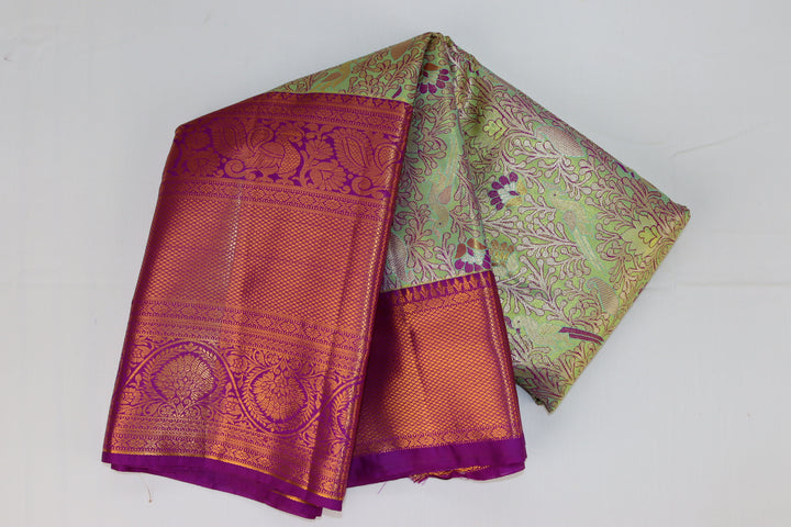 Opulent Green Kanjipuram Saree