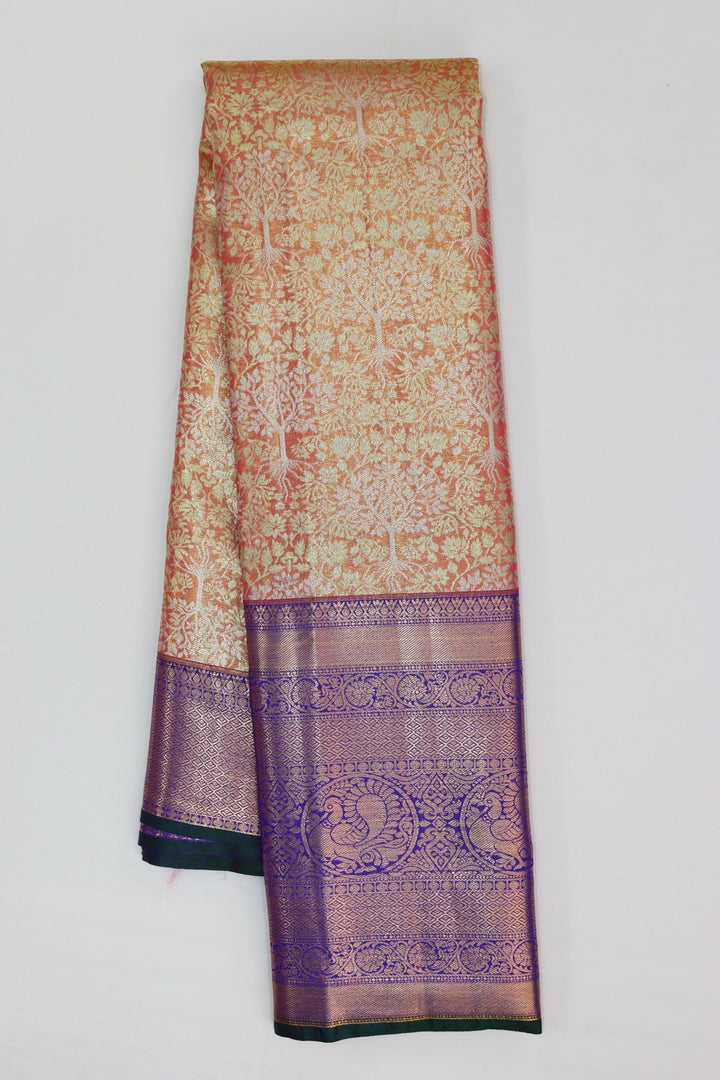 Classic Orange Kanjipuram Saree