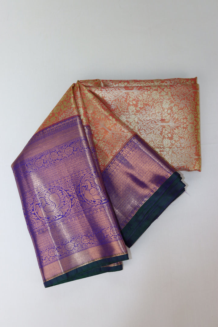 Classic Orange Kanjipuram Saree