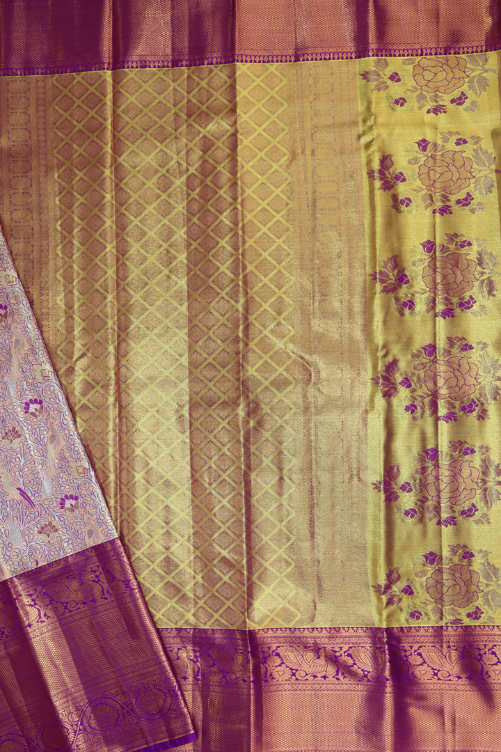 Radiant Orange Kanjipuram Saree