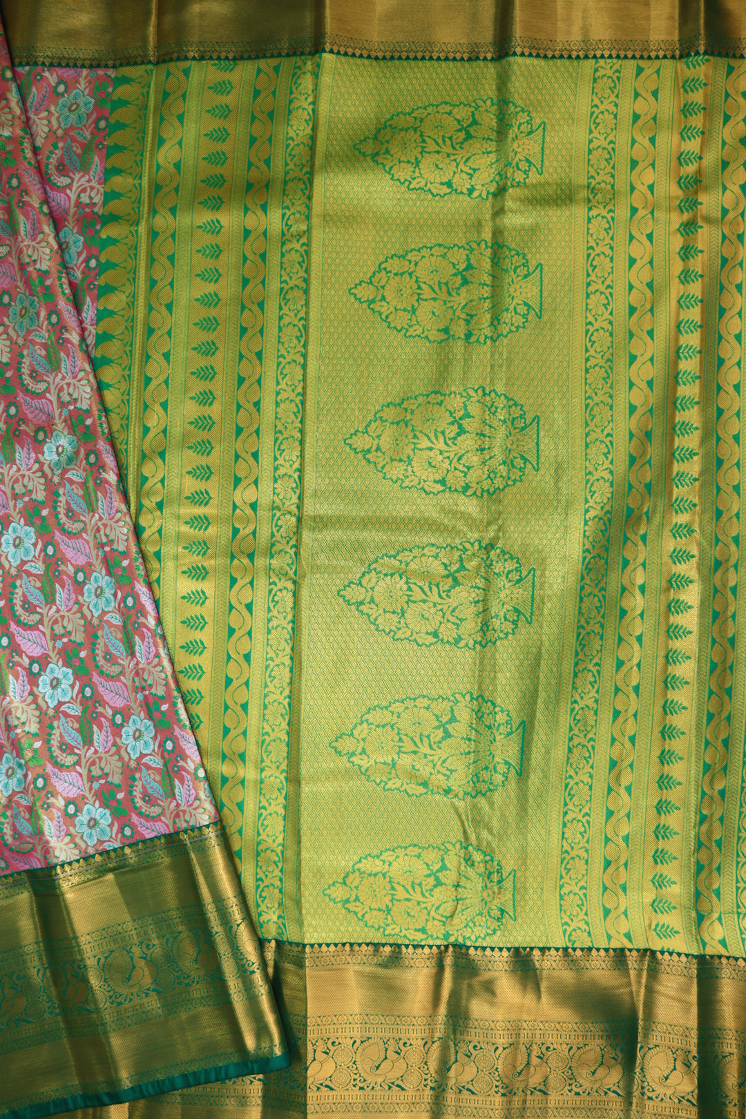 Divine Multi-color Kanjipuram Saree