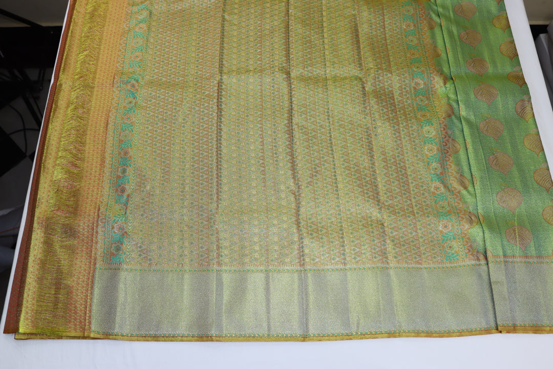 Divine Green Kanjipuram Saree