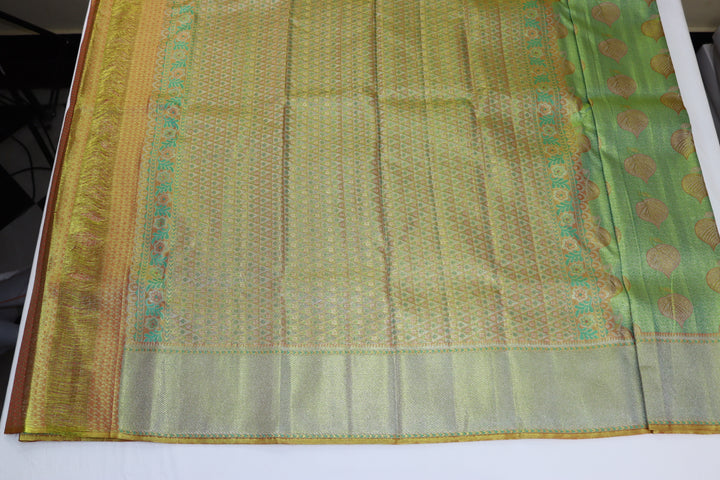 Divine Green Kanjipuram Saree