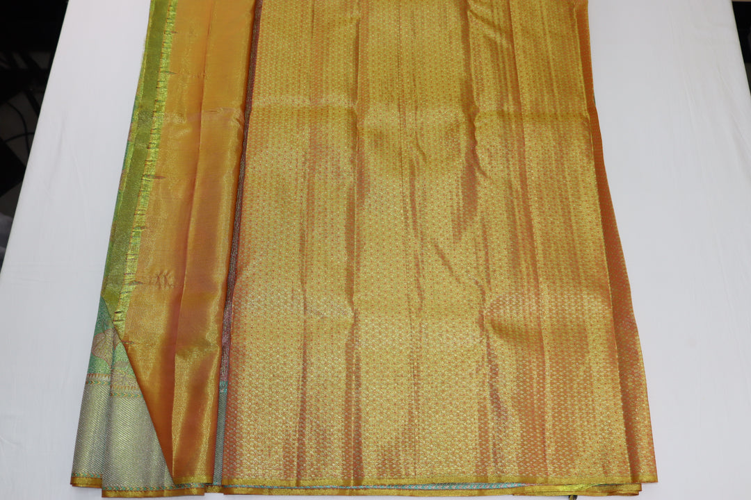 Divine Green Kanjipuram Saree