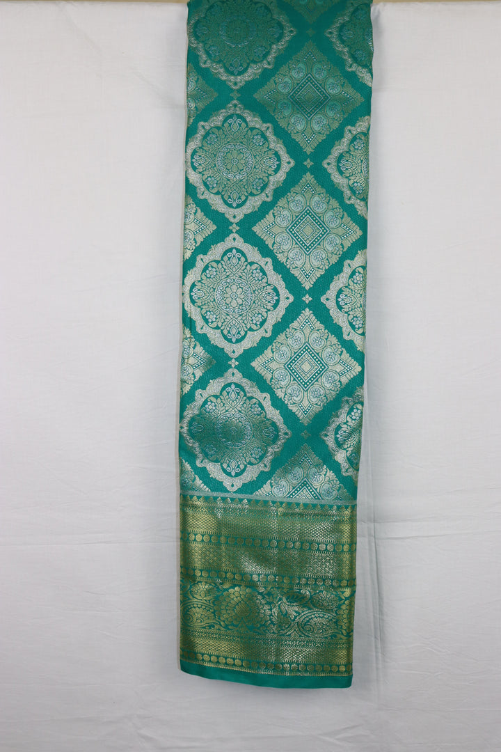 Luxurious Blue Kanjipuram Saree