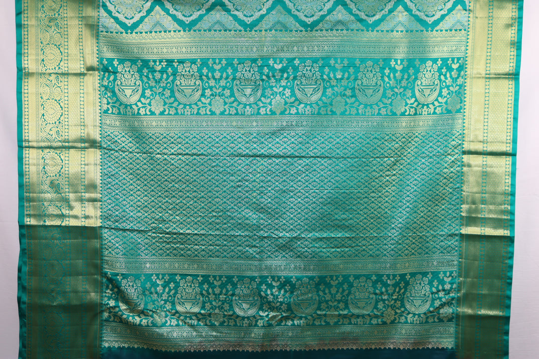 Luxurious Blue Kanjipuram Saree