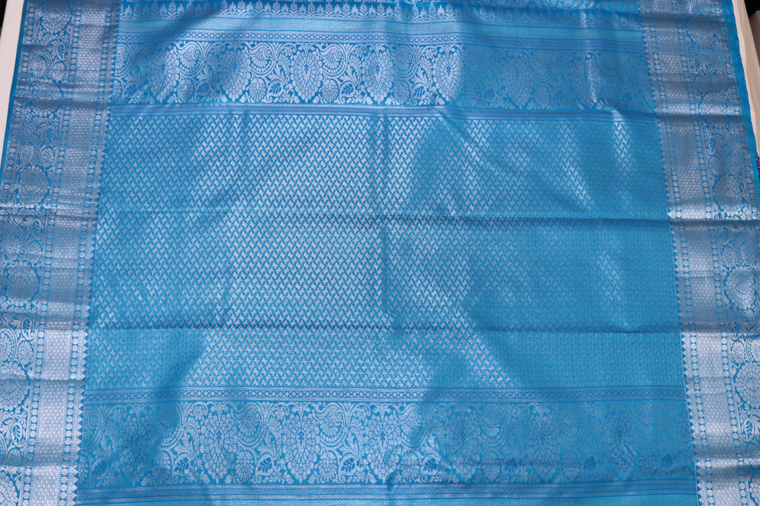 Graceful Blue  Kanjipuram Saree