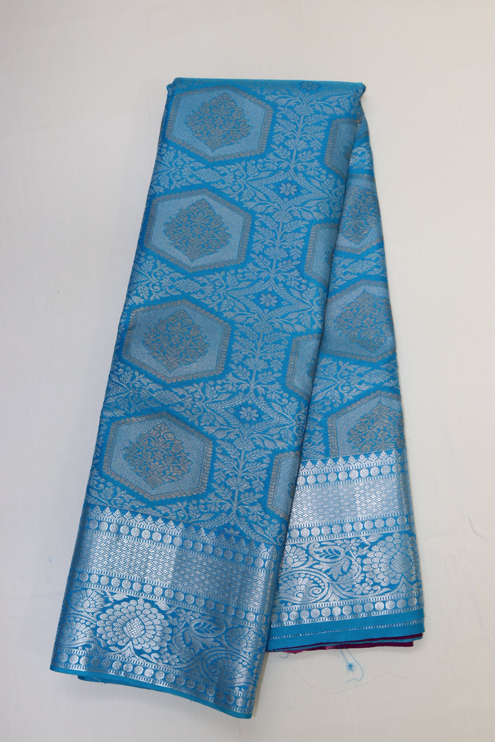 Graceful Blue  Kanjipuram Saree