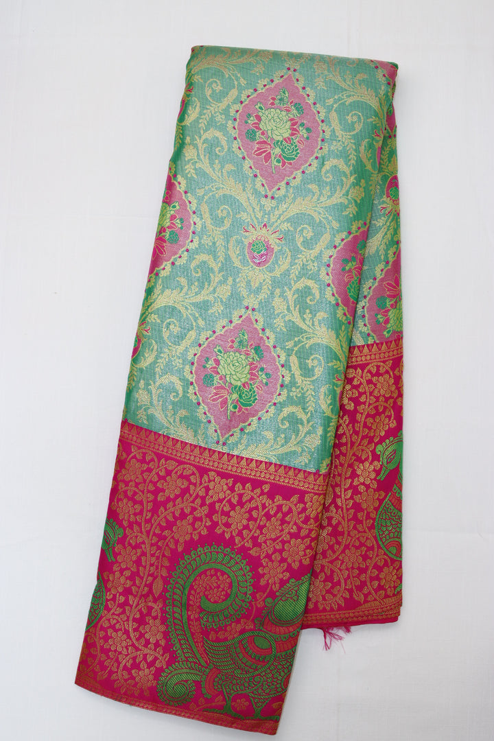 Royal Green Kanjipuram Saree