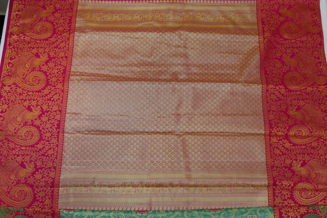 Royal Green Kanjipuram Saree