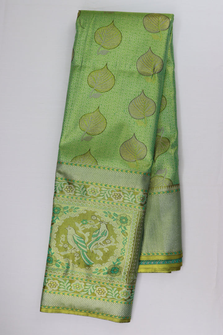 Divine Green Kanjipuram Saree