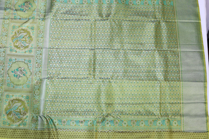 Divine Green Kanjipuram Saree