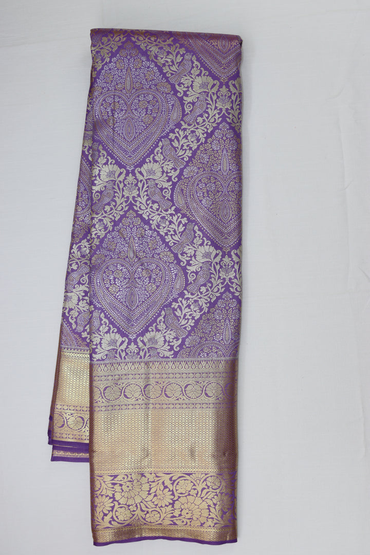 Royal Purple Kanjipuram Saree