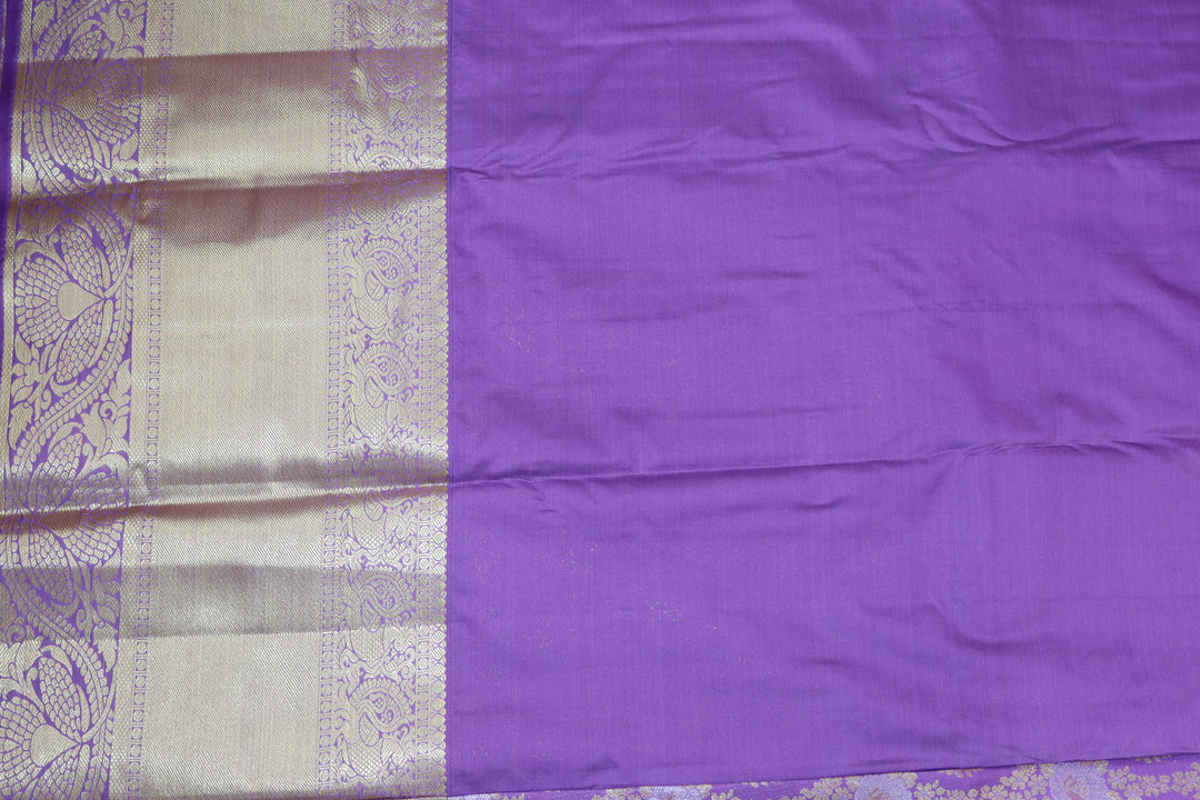 Exquisite Purple Kanjipuram Saree