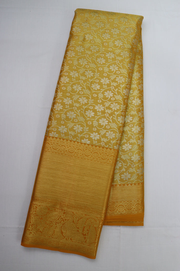 Rich Gold Kanjipuram Saree