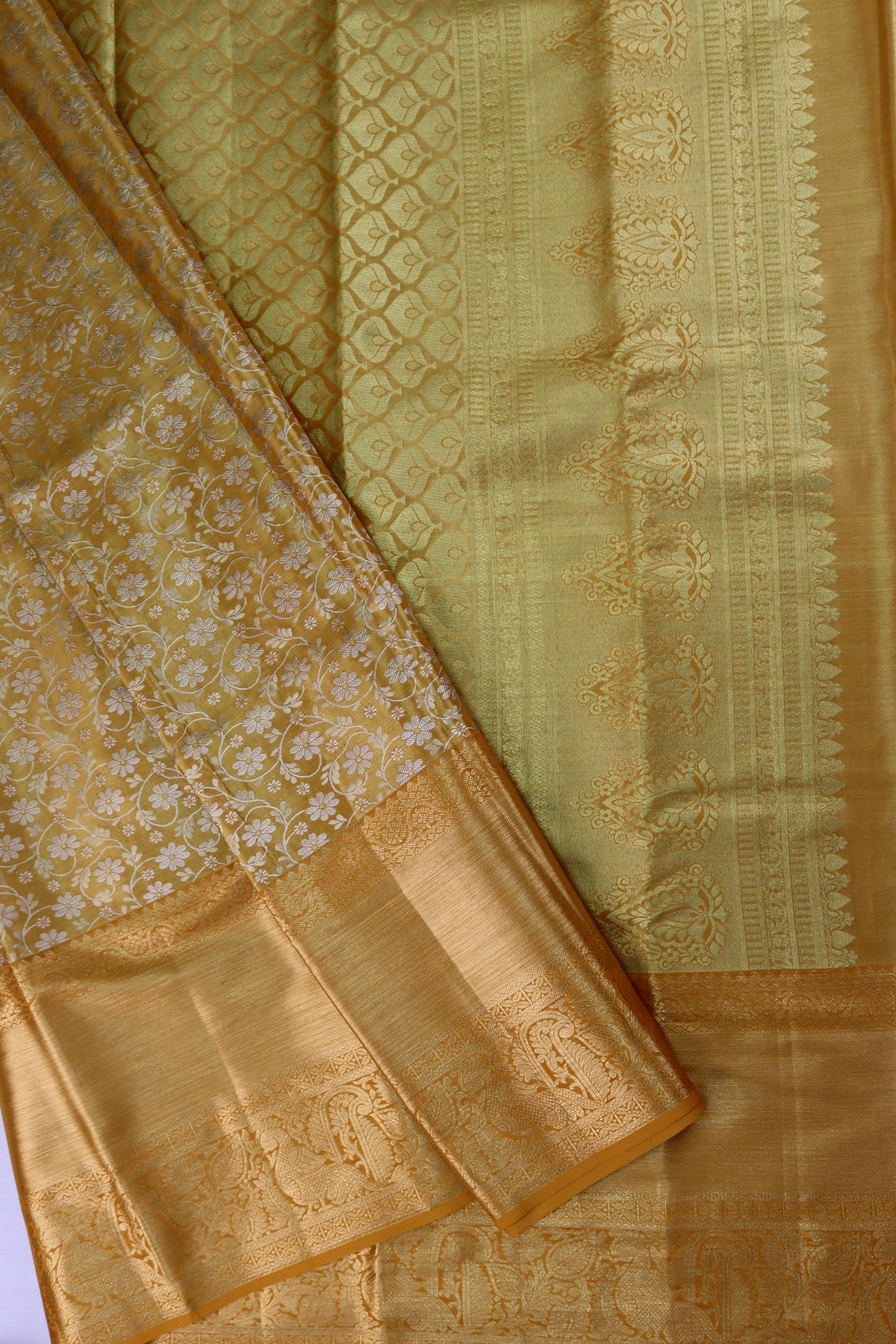 Rich Gold Kanjipuram Saree