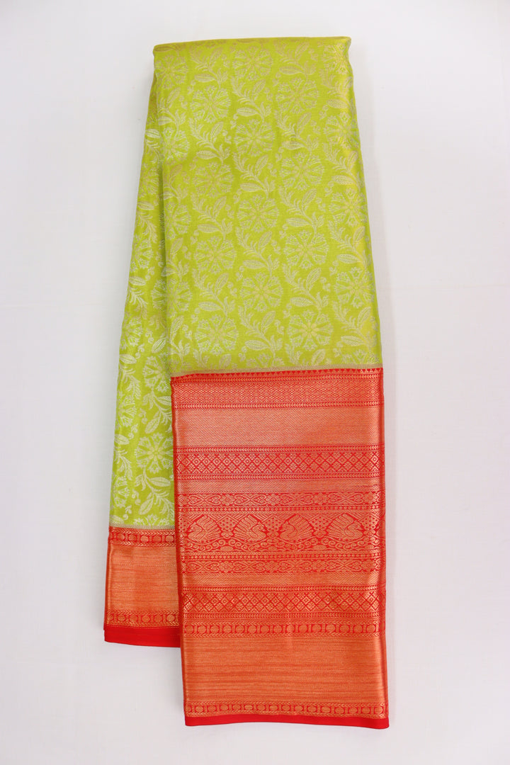 Opulent Pastel Green Kanjipuram Saree