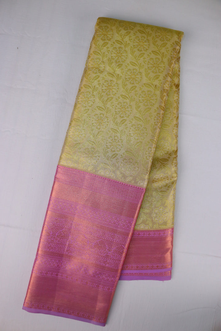 Enchanting Green Kanjipuram Saree