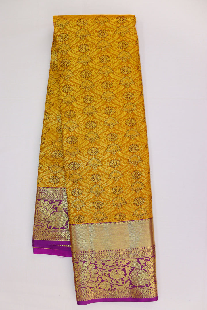 Opulent Yellow Kanjipuram Saree