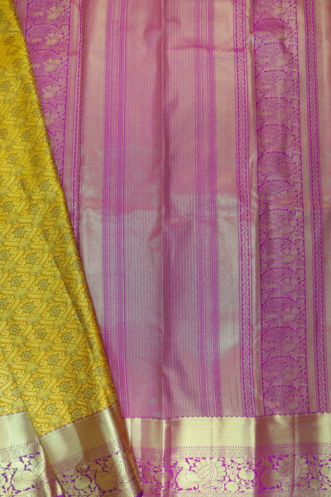 Opulent Yellow Kanjipuram Saree