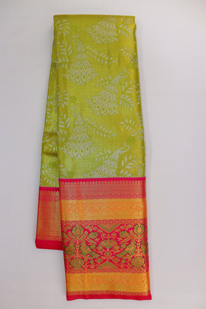 Mesmerizing Green  Kanjipuram Saree