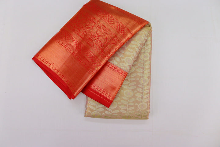 Royal Cream Kanjipuram Saree