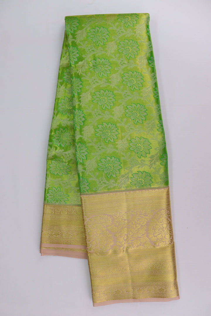 Stunning Green Kanjipuram Saree