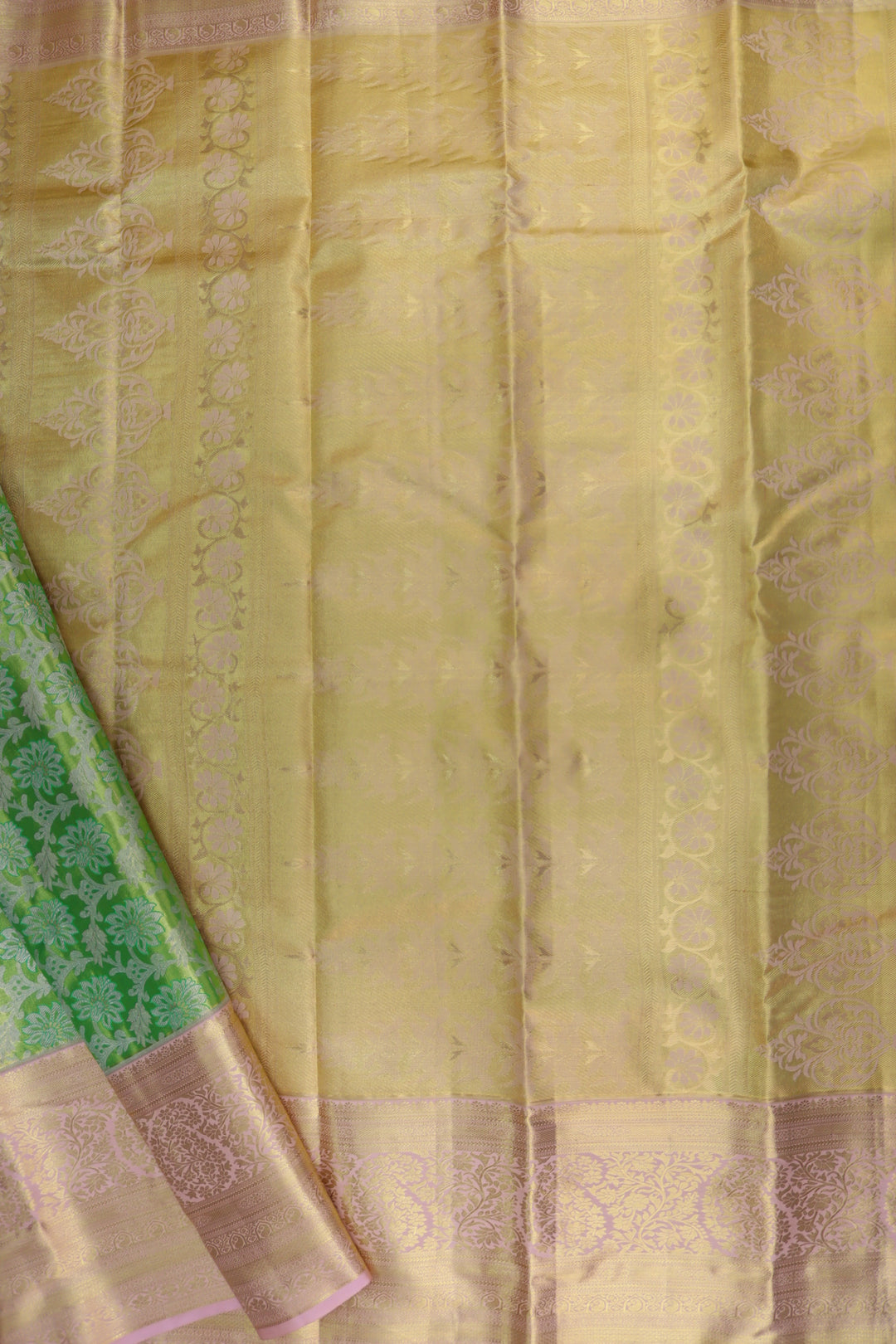 Stunning Green Kanjipuram Saree