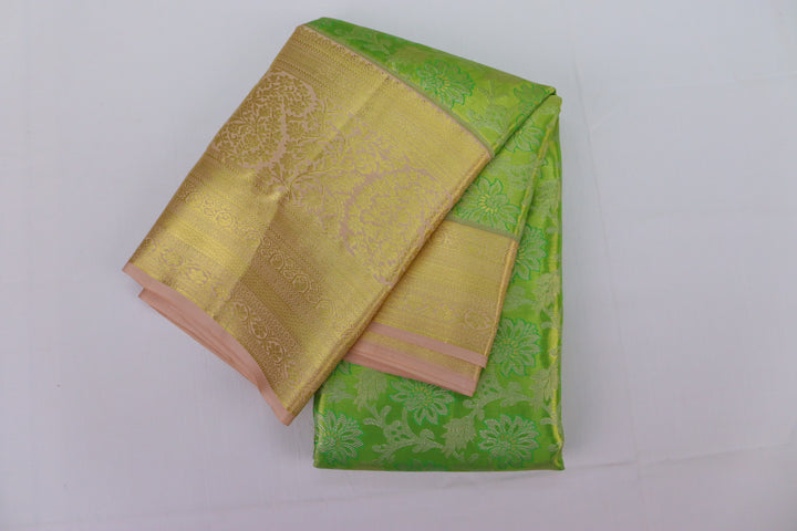 Stunning Green Kanjipuram Saree