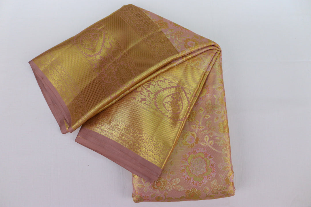 Graceful Pink  Kanjipuram Saree