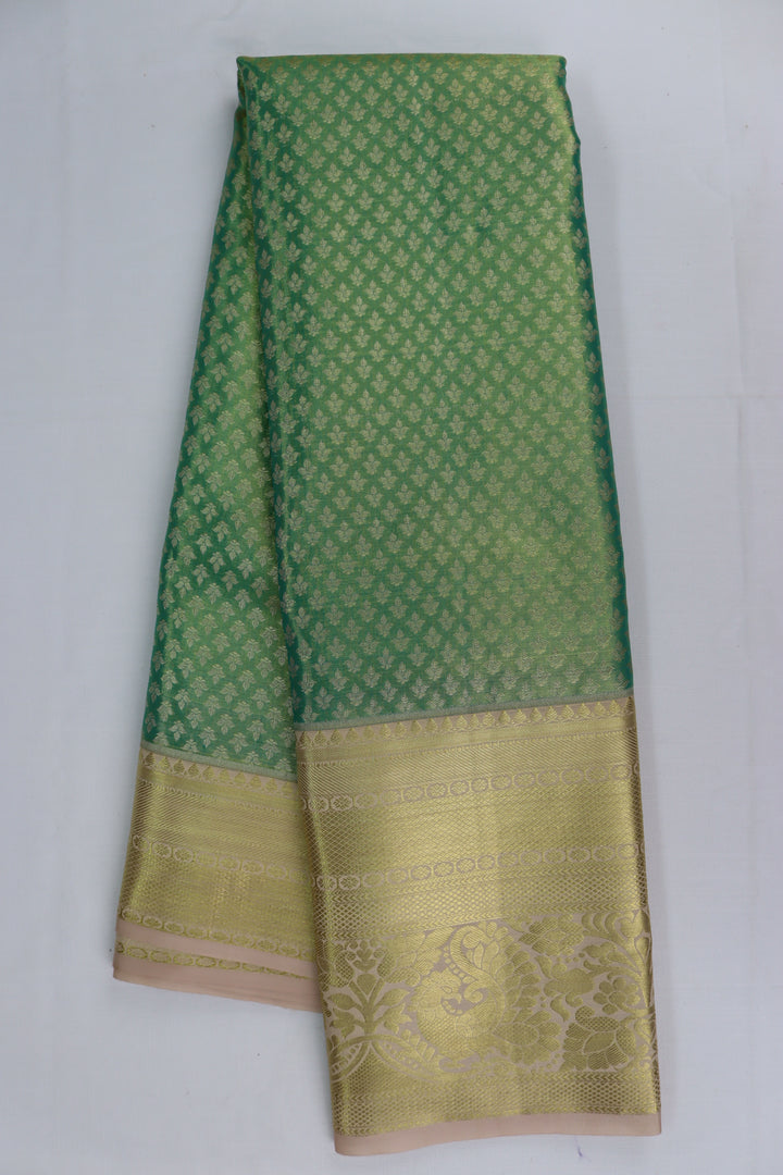 Mesmerizing Green Kanjipuram Saree