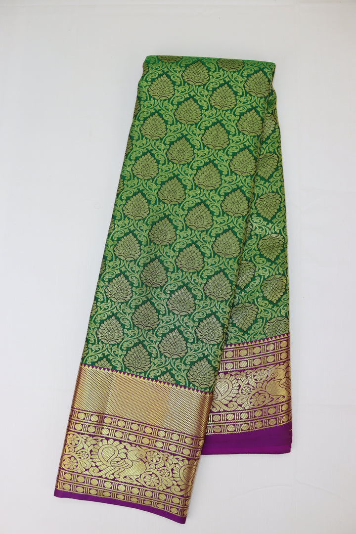 Captivating Green Kanjipuram Saree