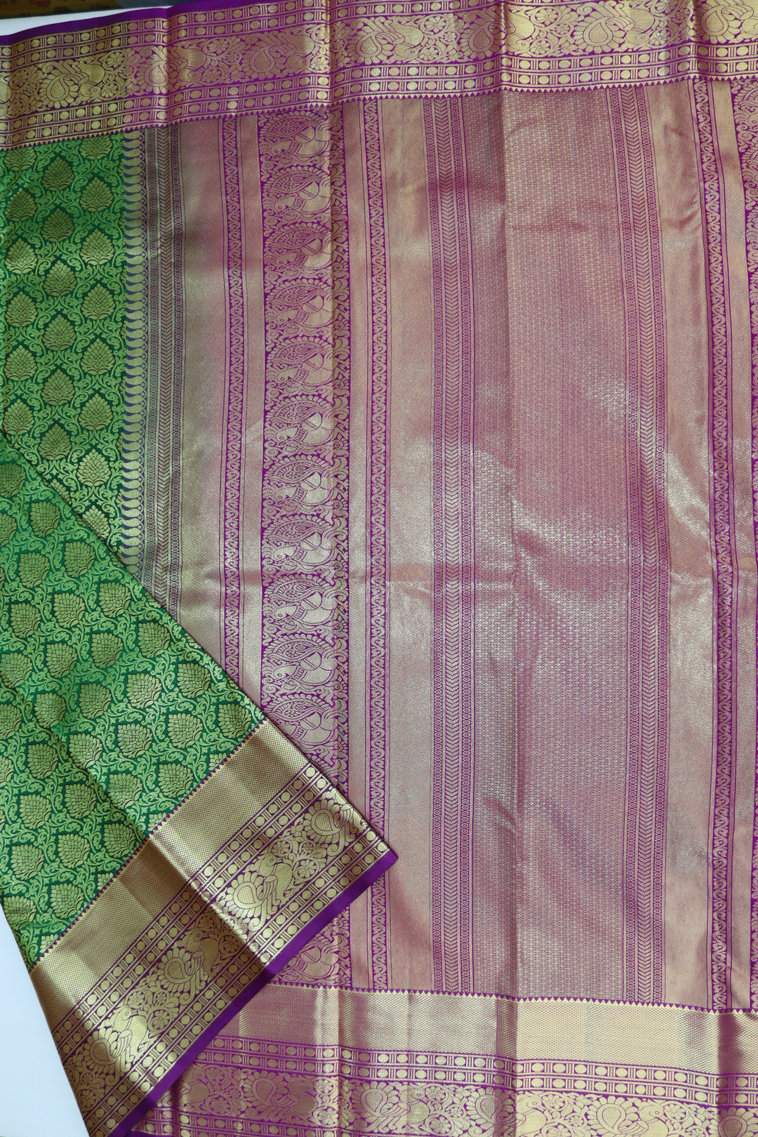 Captivating Green Kanjipuram Saree